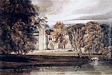 The East End of Bolton Abbey, from across the River Wharfe by Thomas Girtin